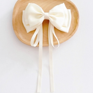 Girl Hair Clip Bow Satin Christmas CNY (GHP6342)